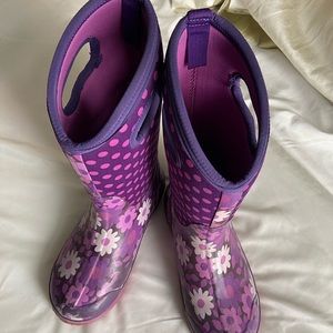 BOGS Flower Dots Boots Youth US5 Euro 38
